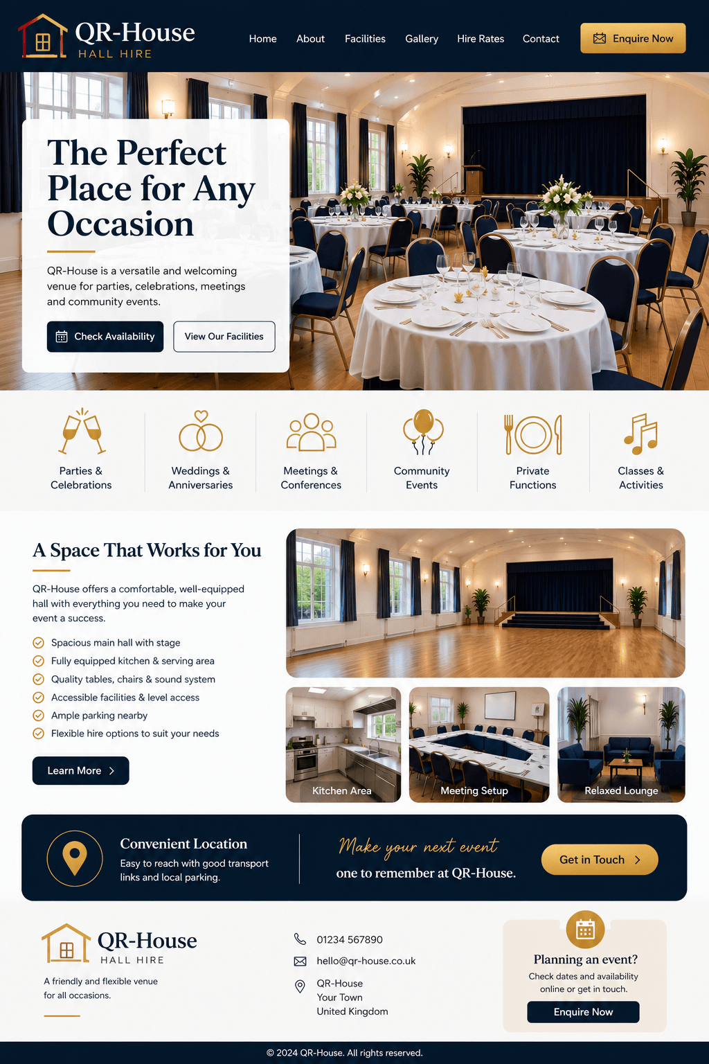 hall hire poster